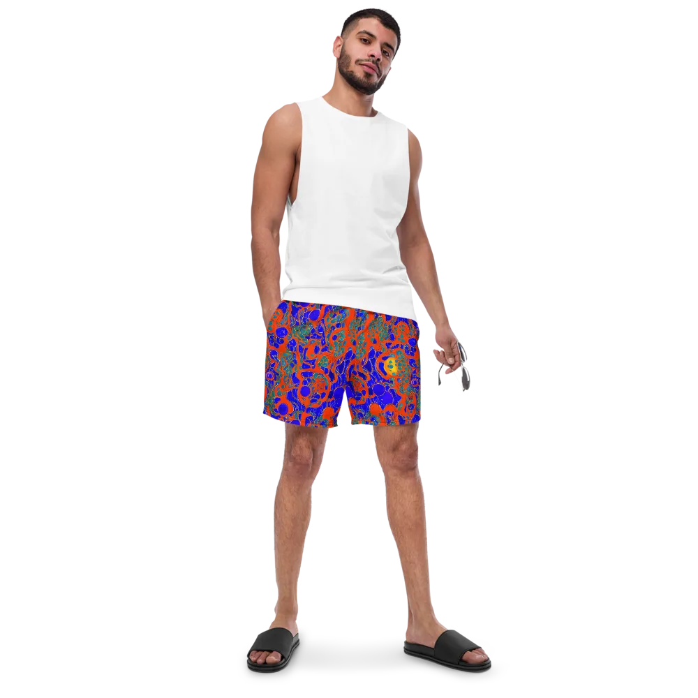 Burning Mosaic on Swim Trunks — Front
