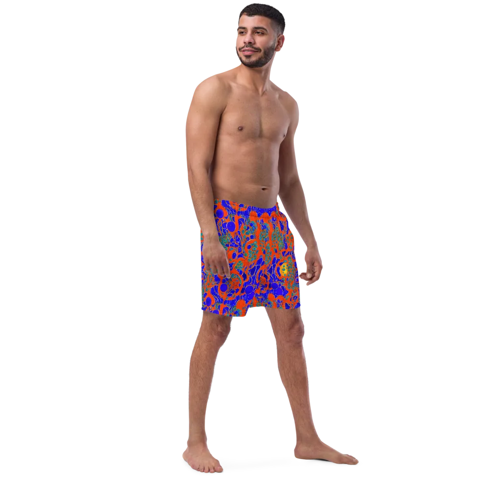 Burning Mosaic on Swim Trunks — Right Front