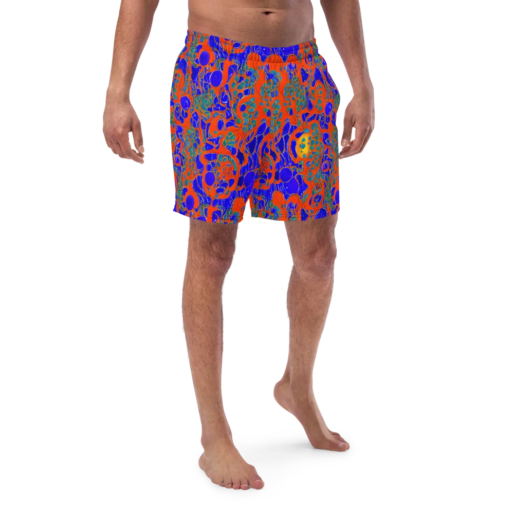 Burning Mosaic on Swim Trunks — Front