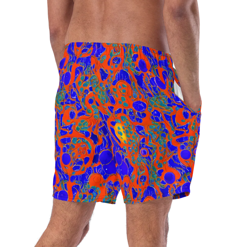 Burning Mosaic on Swim Trunks — Right Back