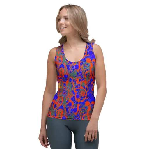 Burning Mosaic on a Women's Tank Top