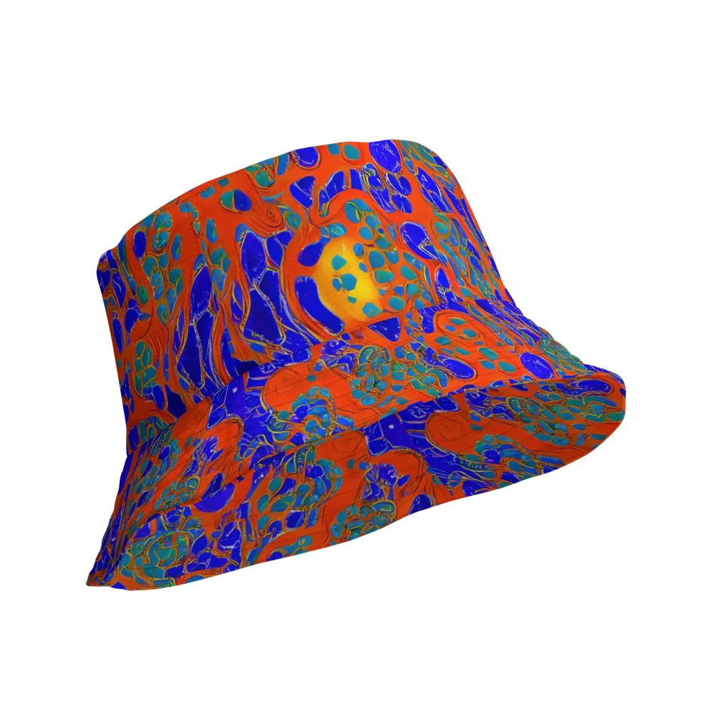 Burning Mosaic on Reversible Bucket Hat — Product details Outside