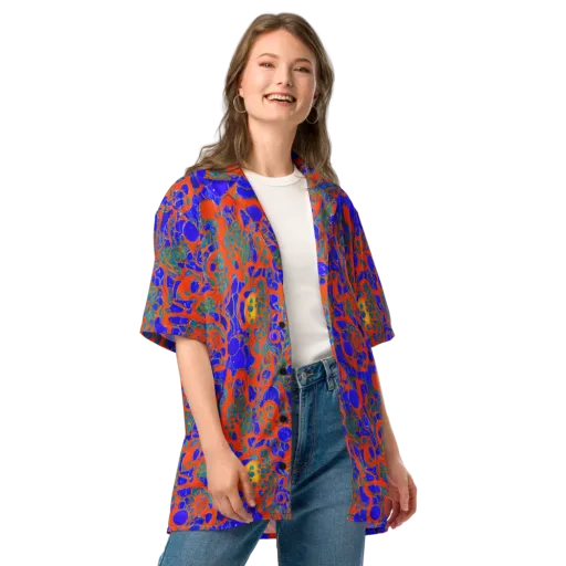 Burning Mosaic on a Button Shirt