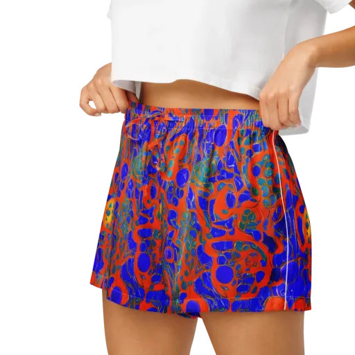 Burning Mosaic on a Women's Pajama Shorts