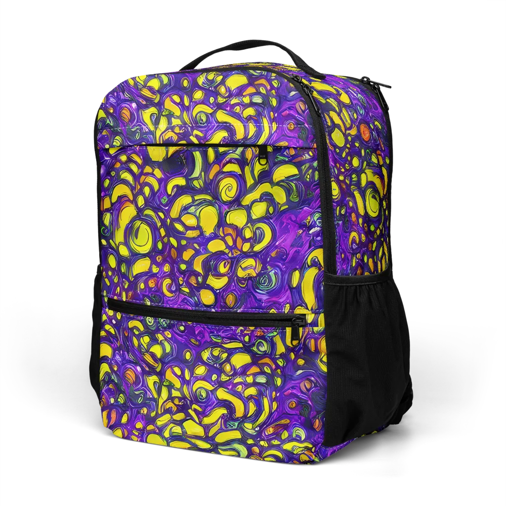 Lemon Labyrinth on Utility Backpack — Left Front