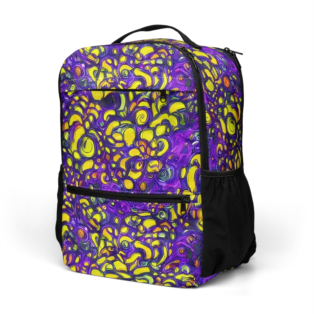 Lemon Labyrinth on Utility Backpack — Left Front