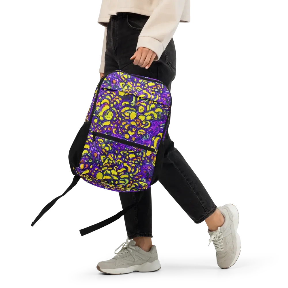 Lemon Labyrinth on Utility Backpack — Front