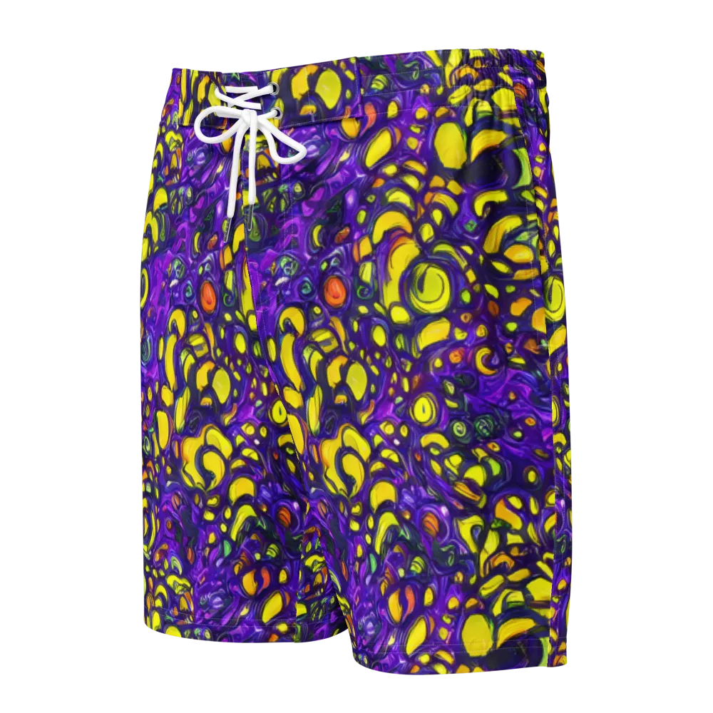 Lemon Labyrinth on Men's Board Shorts — Front