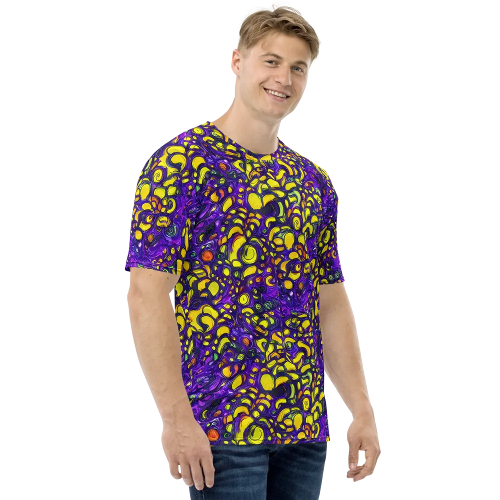 Lemon Labyrinth on Men's Crew Neck T-Shirt — Right