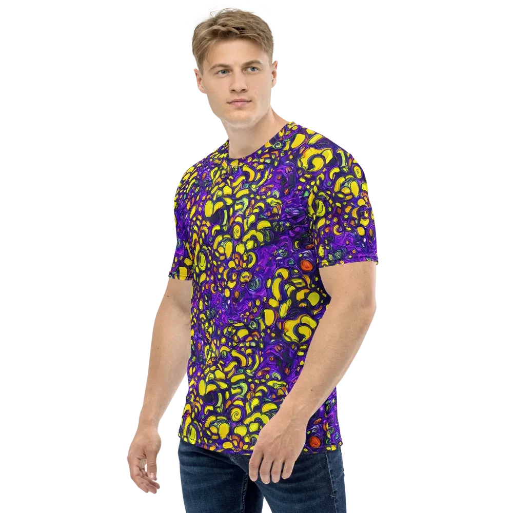 Lemon Labyrinth on Men's Crew Neck T-Shirt — Left