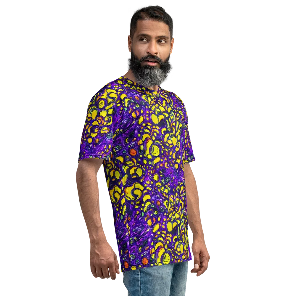 Lemon Labyrinth on Men's Crew Neck T-Shirt — Right