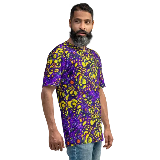 Lemon Labyrinth on a Men's Crew Neck T-Shirt