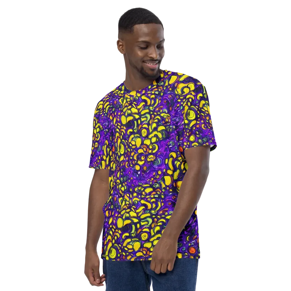 Lemon Labyrinth on Men's Crew Neck T-Shirt — Left