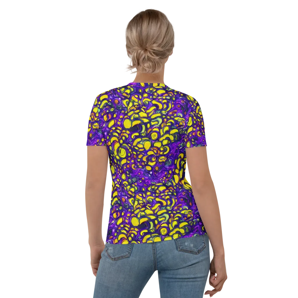 Lemon Labyrinth on Women's Crew Neck T-Shirt — Back