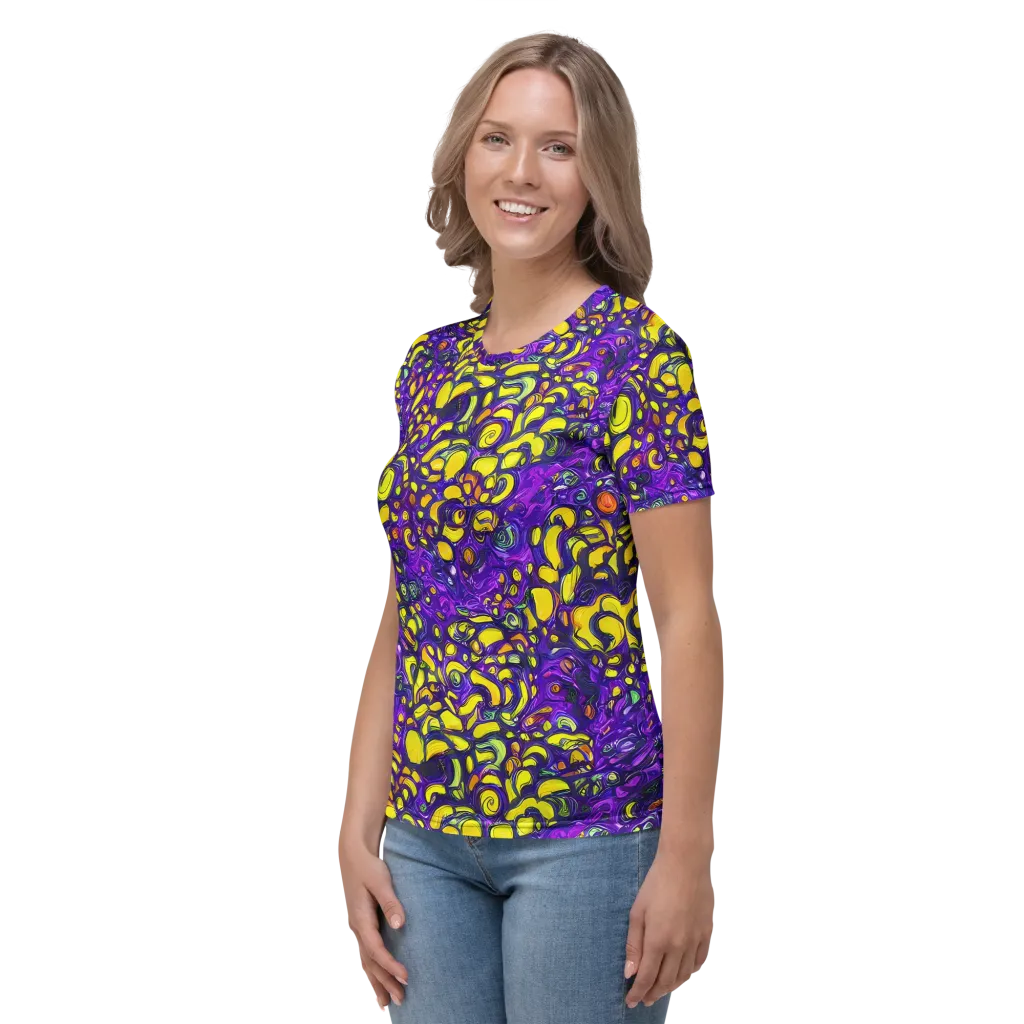 Lemon Labyrinth on Women's Crew Neck T-Shirt — Left