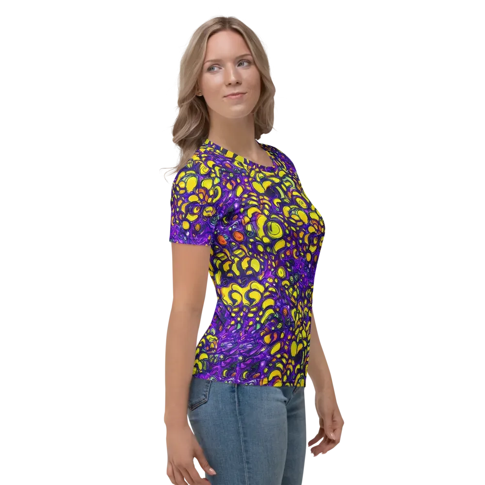 Lemon Labyrinth on Women's Crew Neck T-Shirt — Right