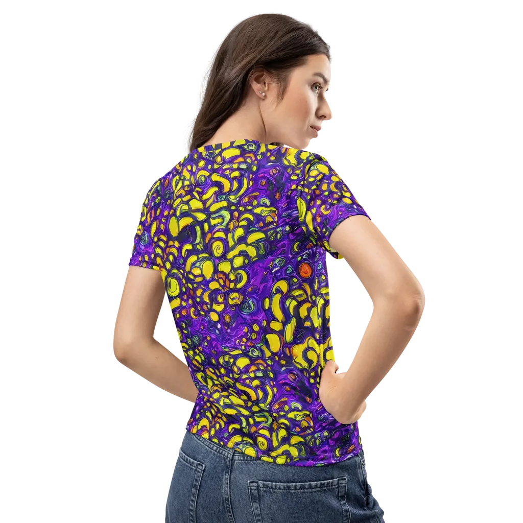 Lemon Labyrinth on Women's Crew Neck T-Shirt — Back