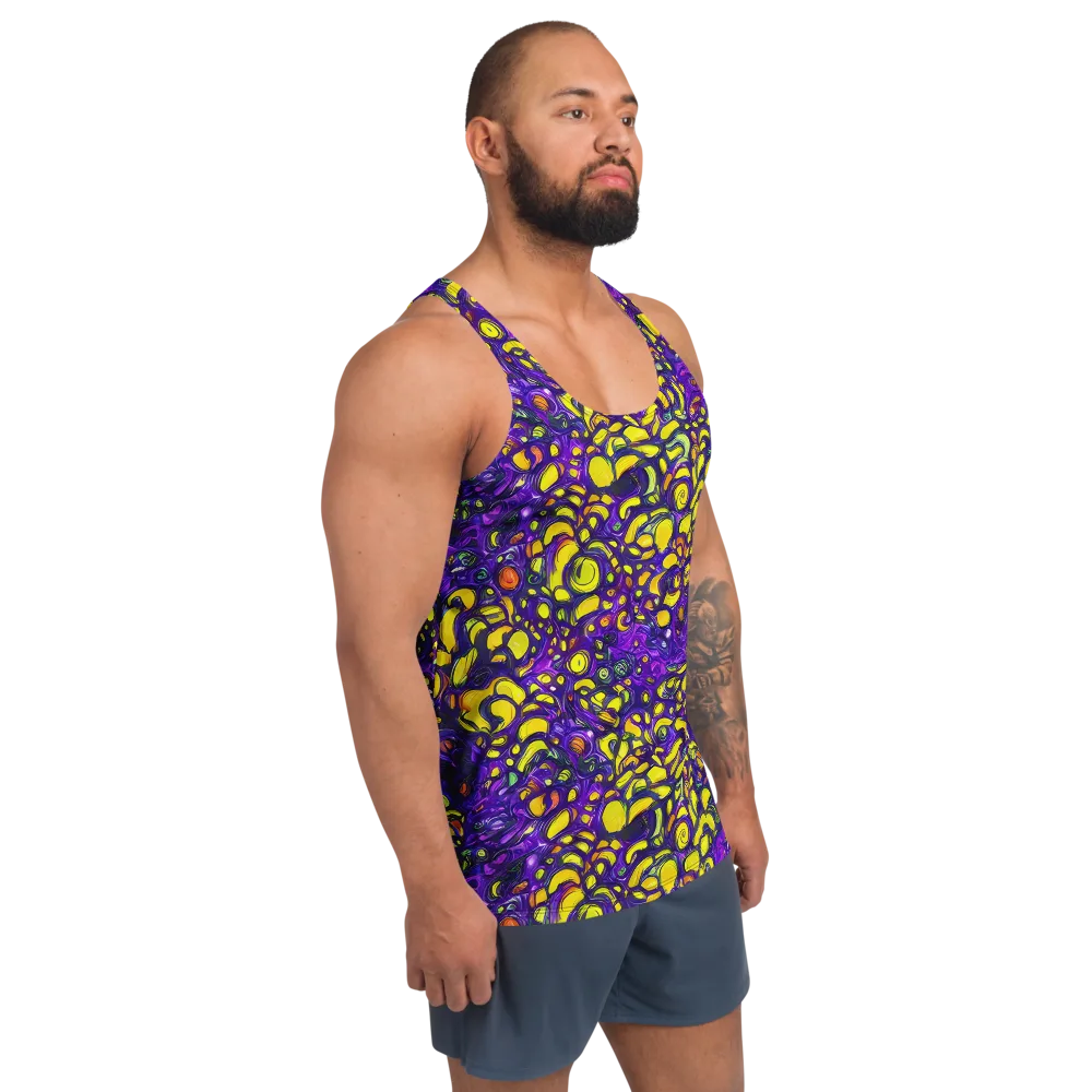 Lemon Labyrinth on Men's Tank Top — Right Front