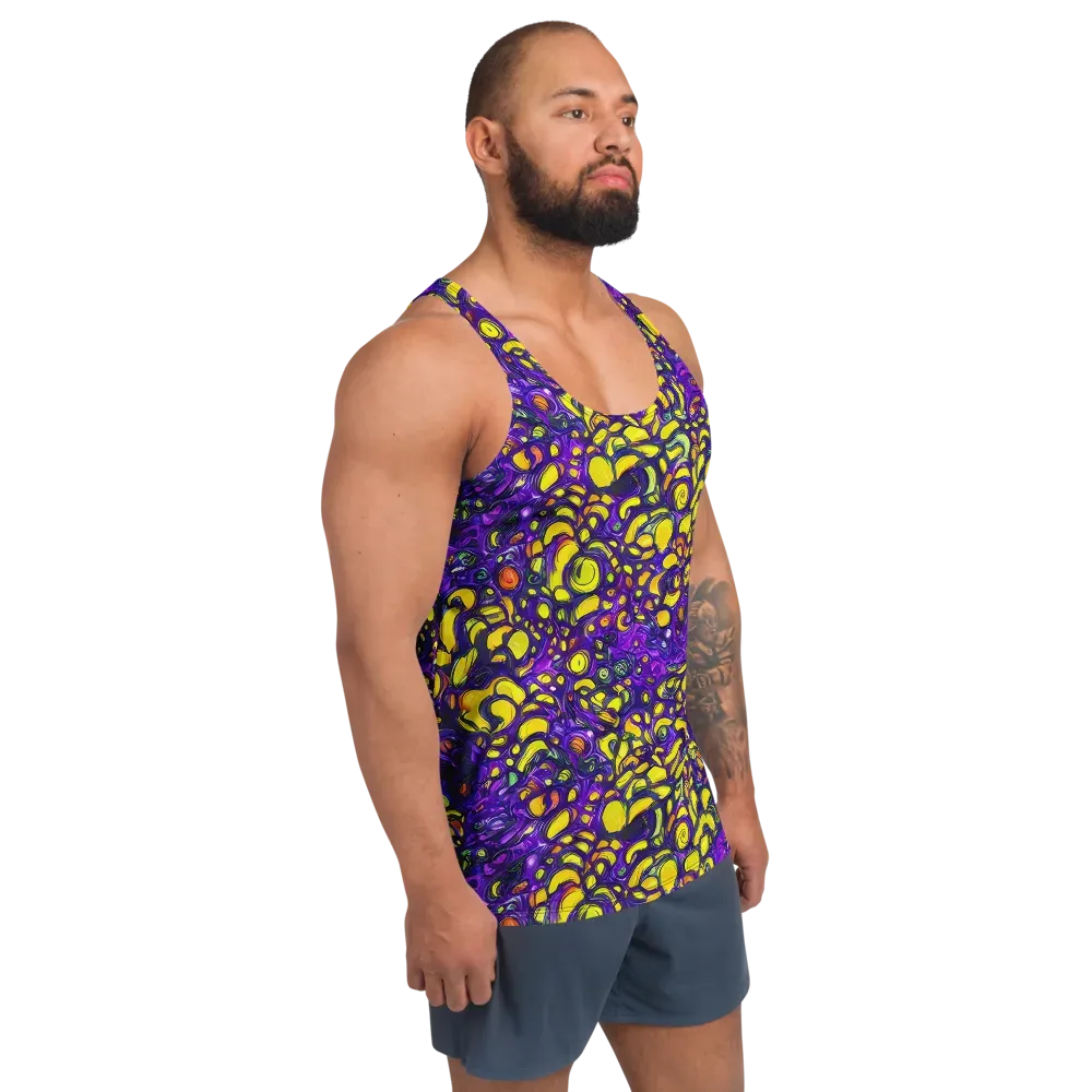 Lemon Labyrinth on Men's Tank Top — Right Front
