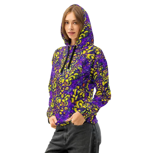 Lemon Labyrinth on a Cotton Hoodie