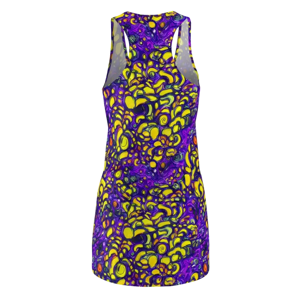 Lemon Labyrinth on Racerback Dress — Back