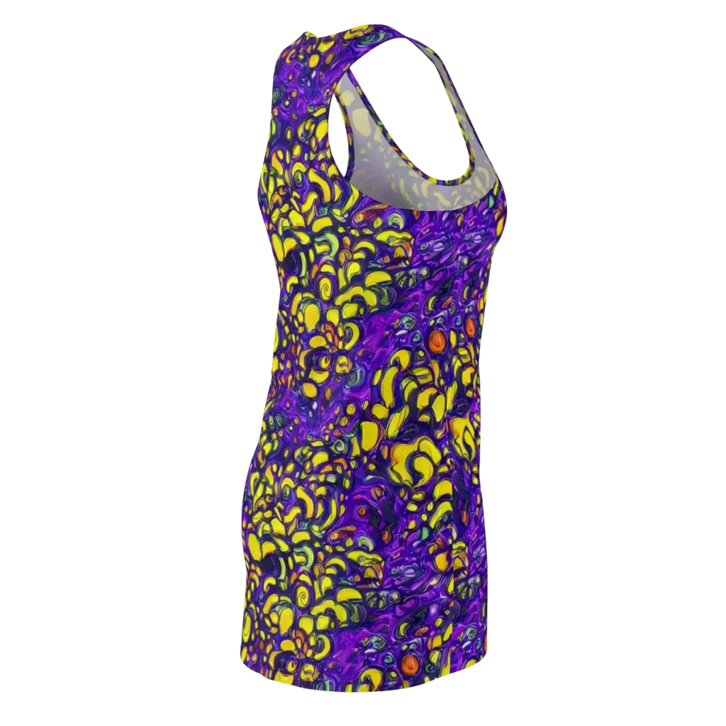 Lemon Labyrinth on Racerback Dress — Back Side