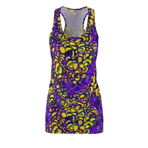 Lemon Labyrinth on a Racerback Dress