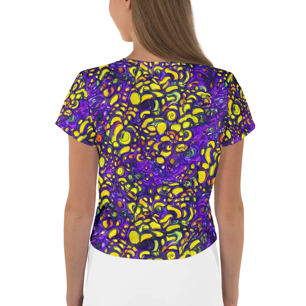 Lemon Labyrinth on Crop Tee — Back