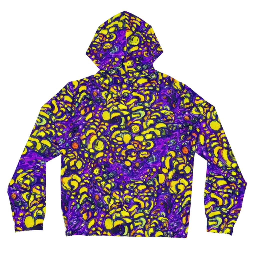 Lemon Labyrinth on Women's Full-Zip Hoodie — Back