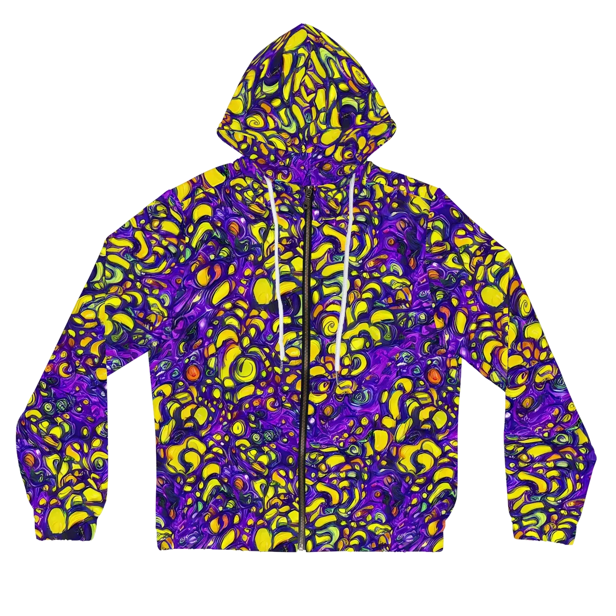 Lemon Labyrinth on Women's Full-Zip Hoodie — Front
