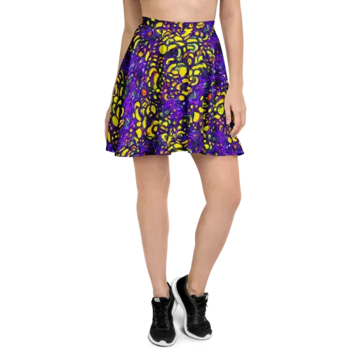 Lemon Labyrinth on a Skater Skirt