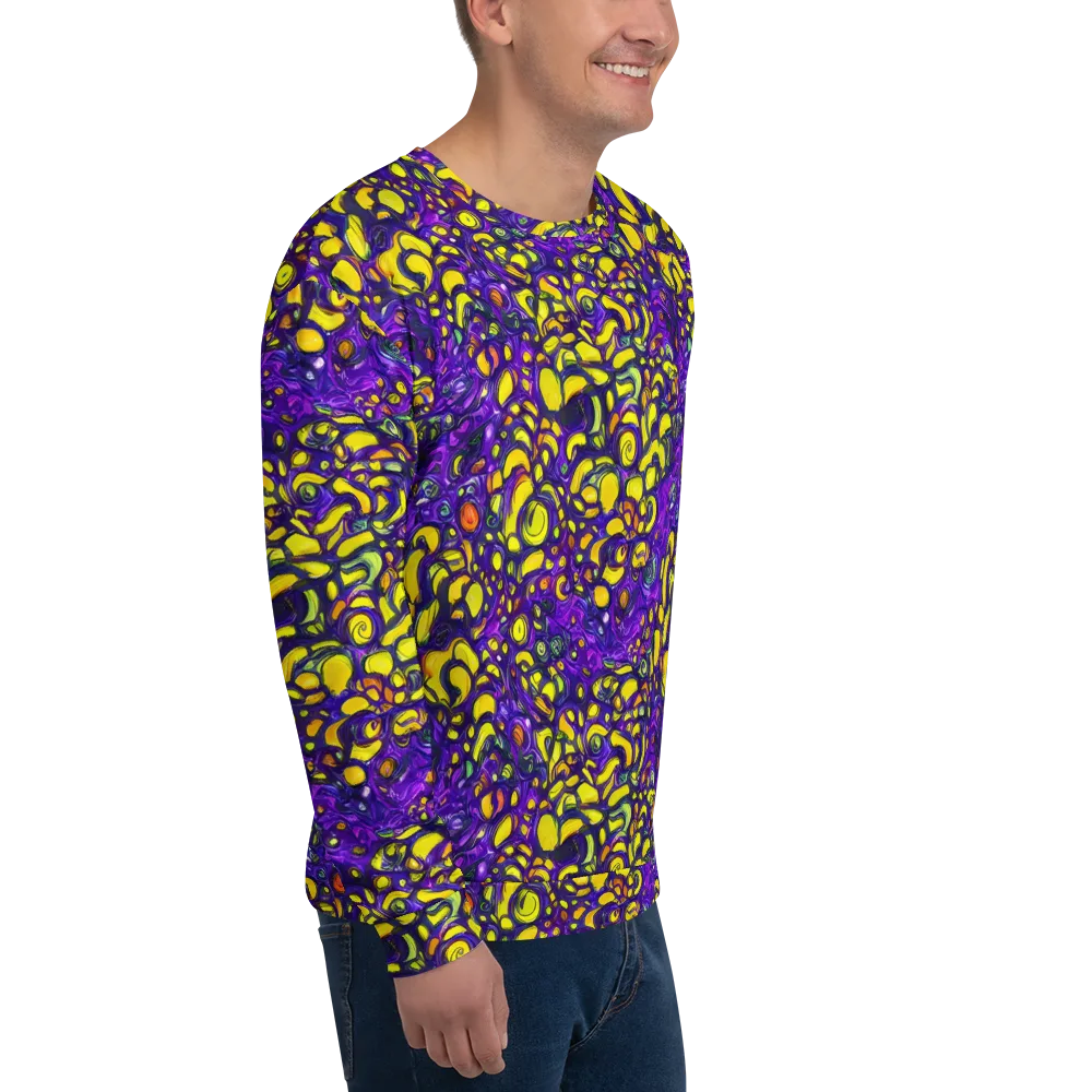 Lemon Labyrinth on Sweatshirt — Right Front