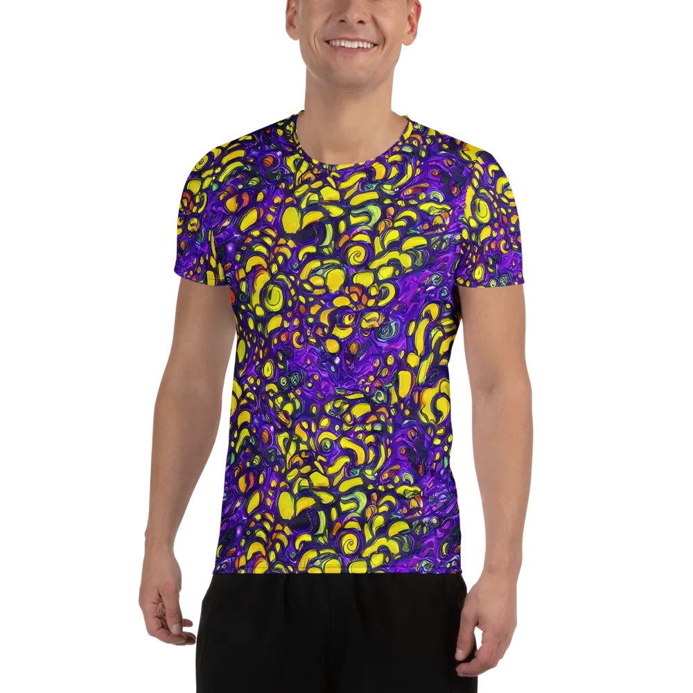 Lemon Labyrinth on Men's Athletic T-Shirt — Front