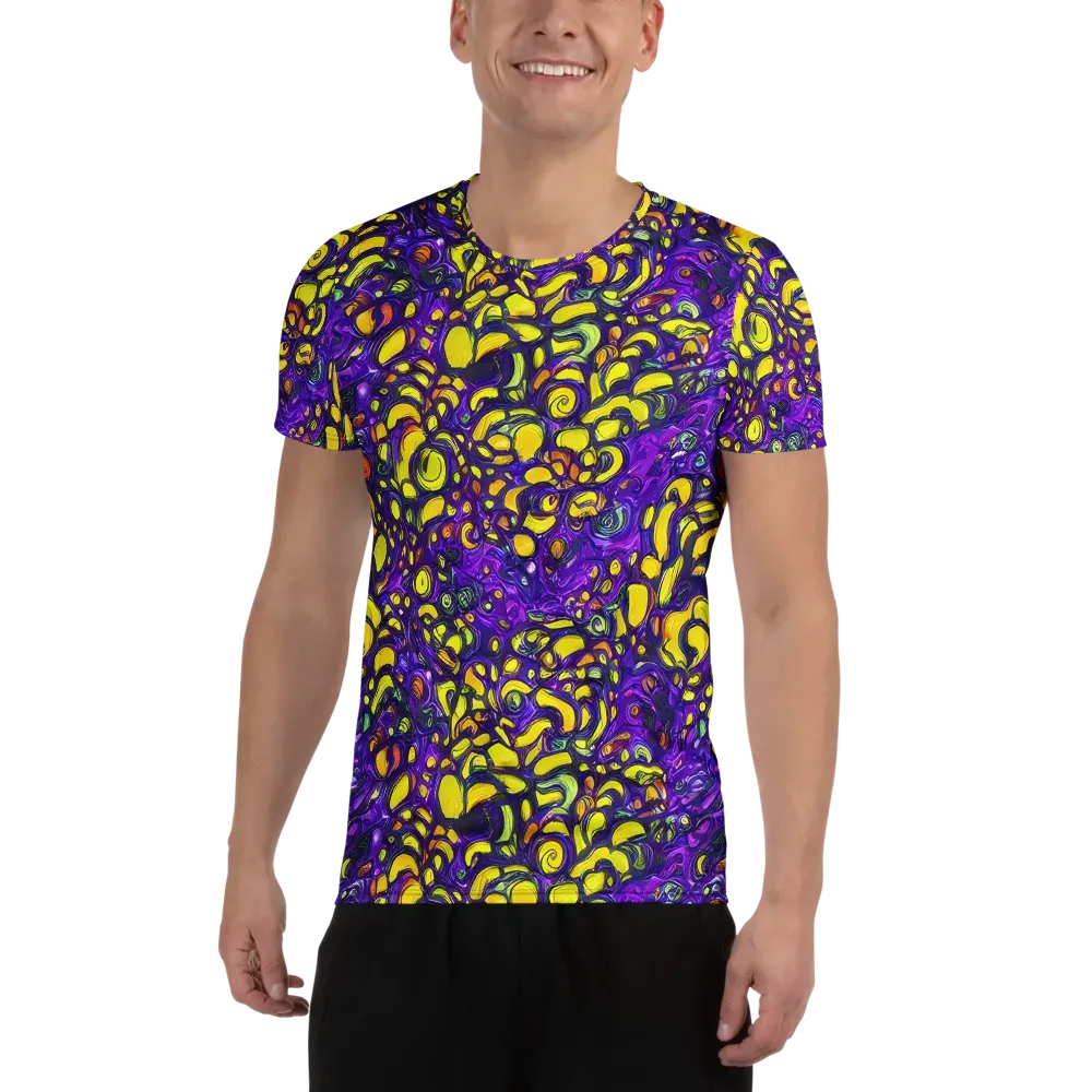 Lemon Labyrinth on Men's Athletic T-Shirt — Front