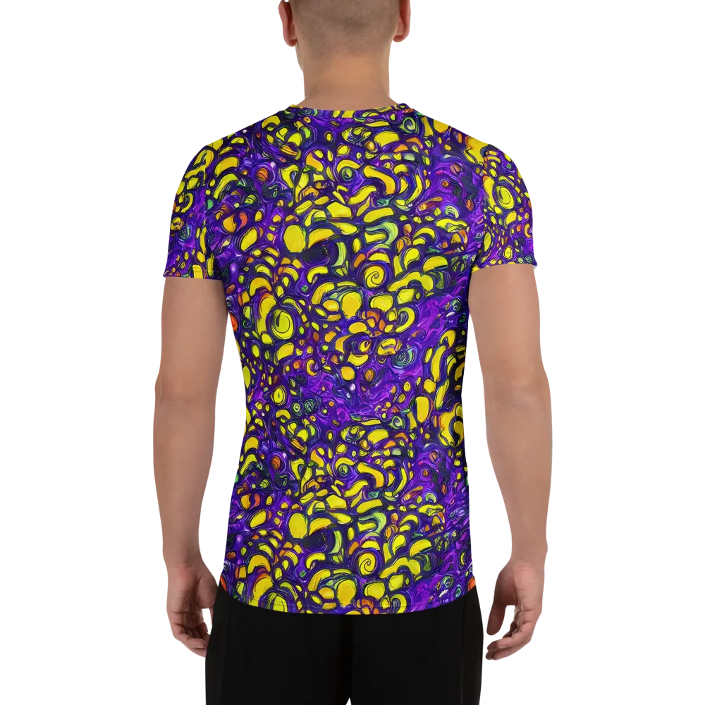 Lemon Labyrinth on Men's Athletic T-Shirt — Back