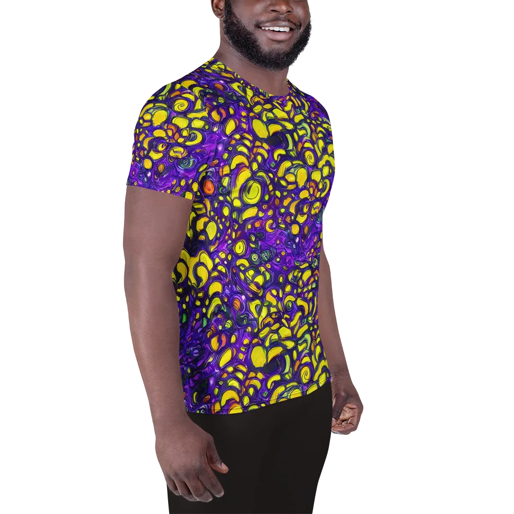 Lemon Labyrinth on Men's Athletic T-Shirt — Right