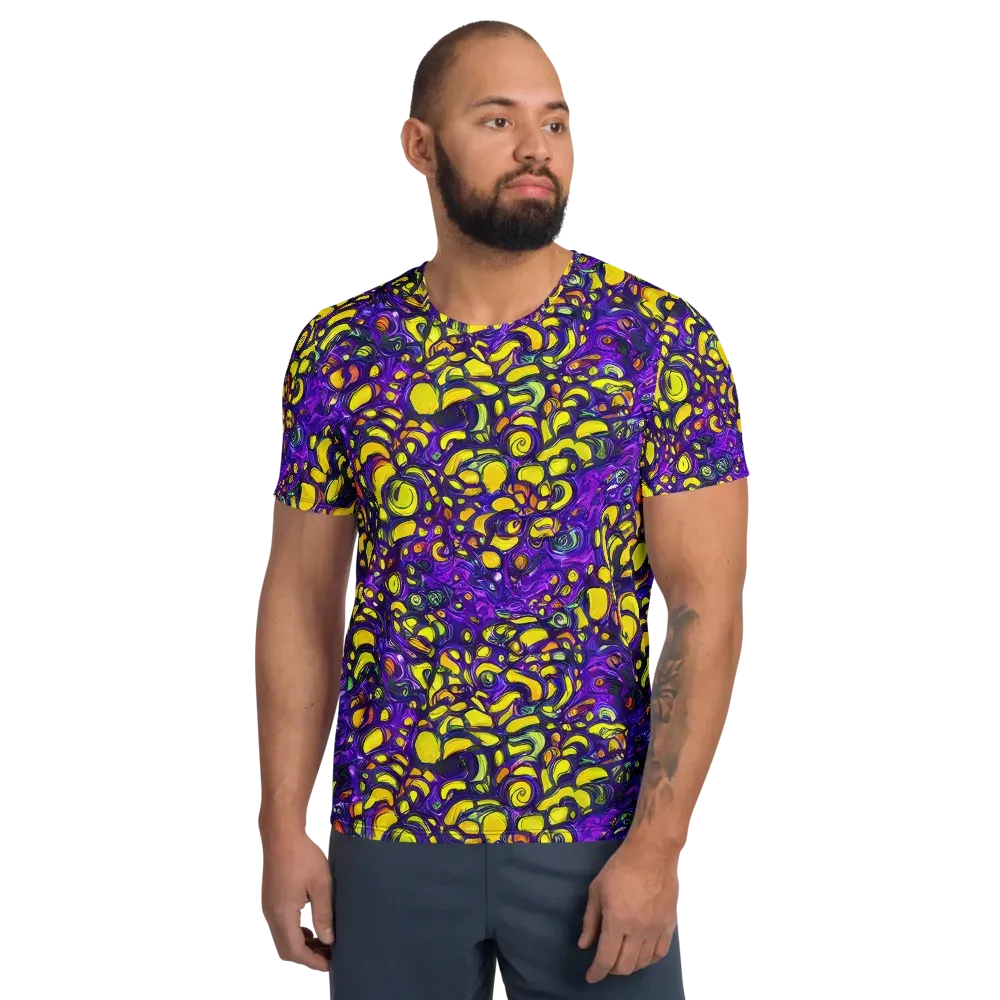 Lemon Labyrinth on Men's Athletic T-Shirt — Front