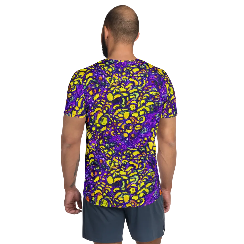 Lemon Labyrinth on Men's Athletic T-Shirt — Back