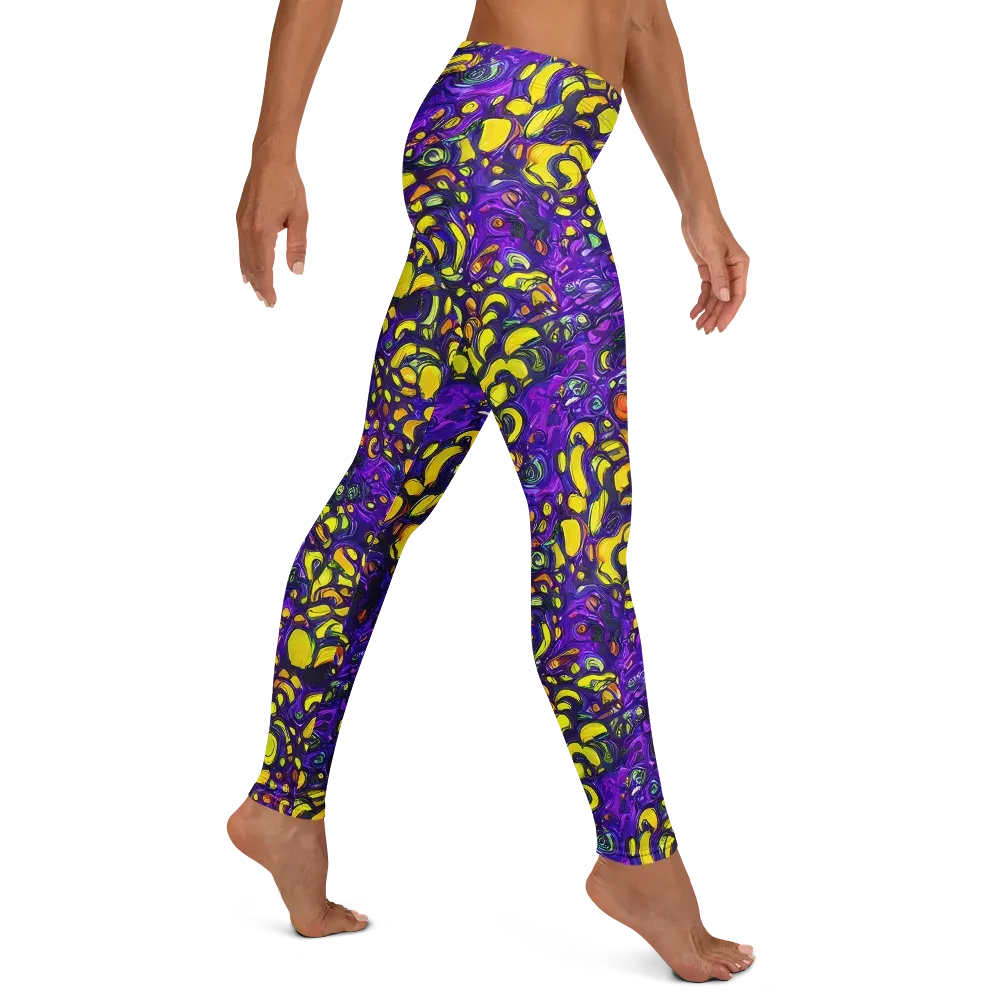 Lemon Labyrinth on Leggings — Right