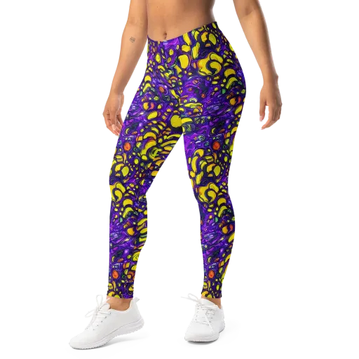 Lemon Labyrinth on a Leggings