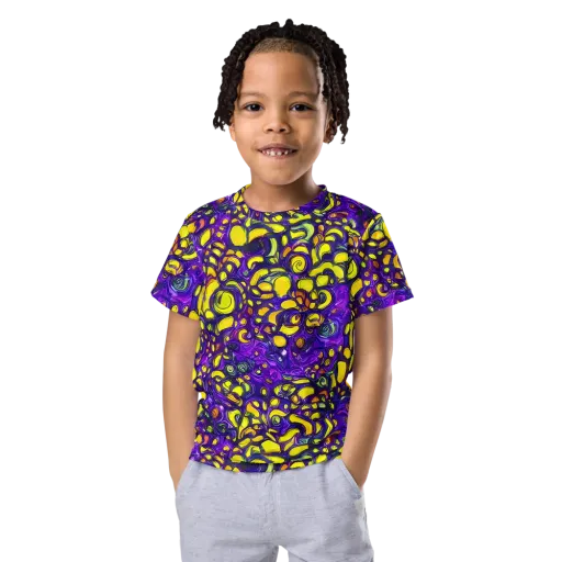 Lemon Labyrinth on a Kids Crew Neck T-Shirt