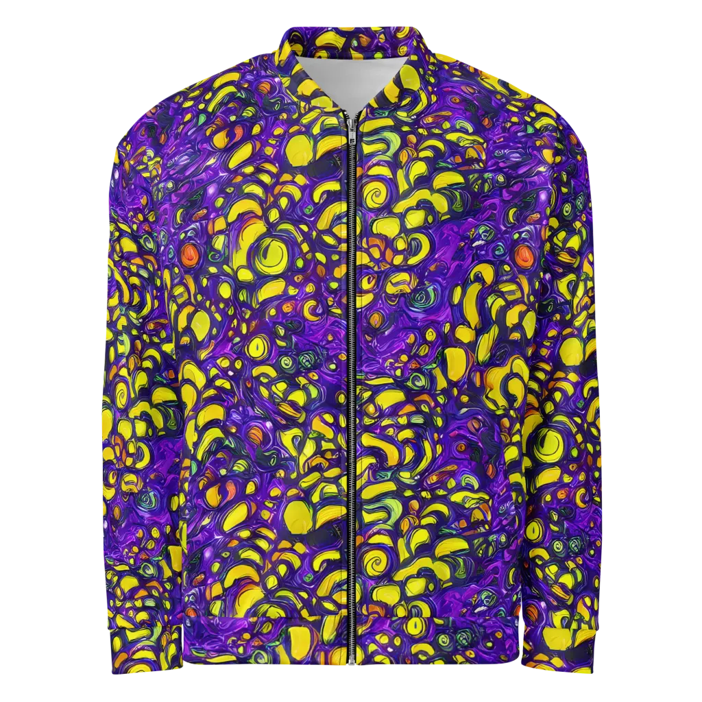 Lemon Labyrinth on Bomber Jacket — Front