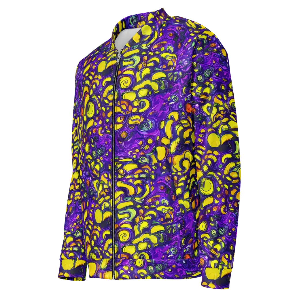 Lemon Labyrinth on Bomber Jacket — Left Front