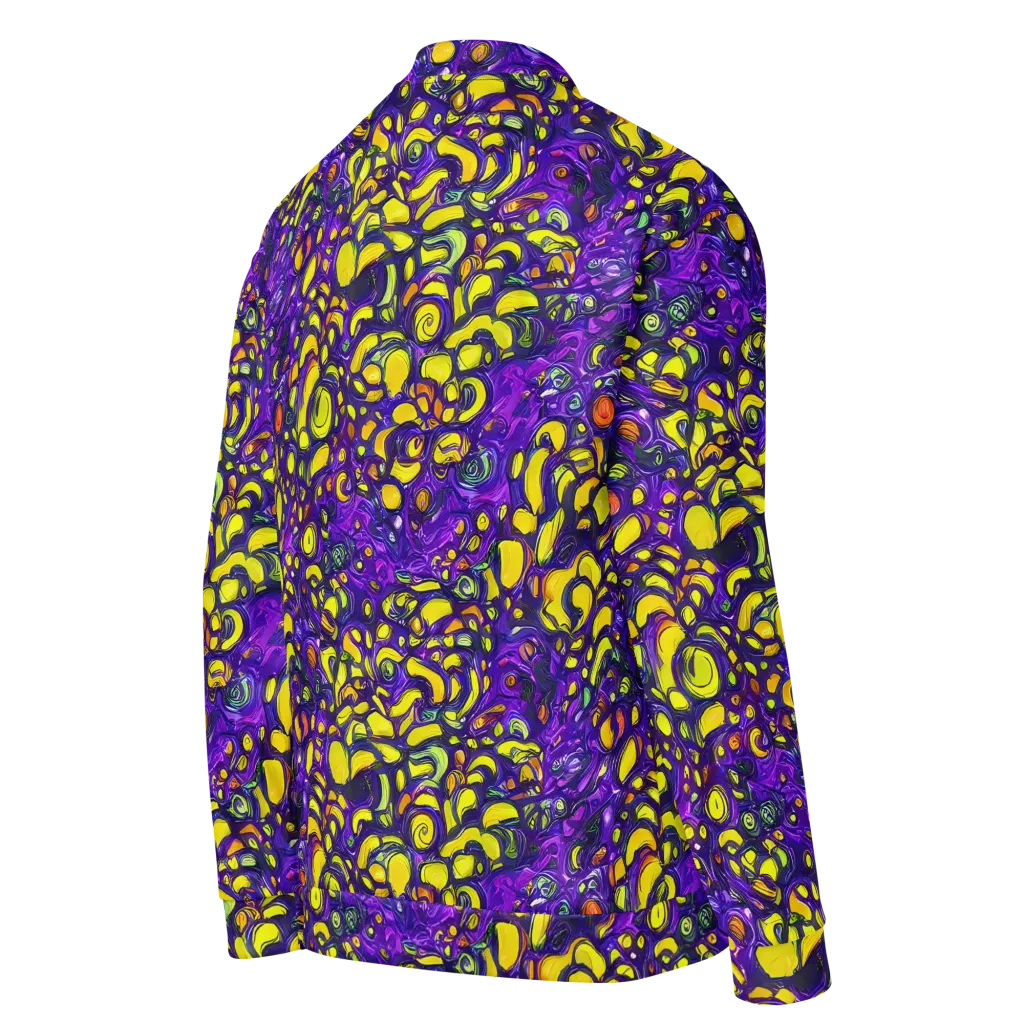 Lemon Labyrinth on Bomber Jacket — Right Back