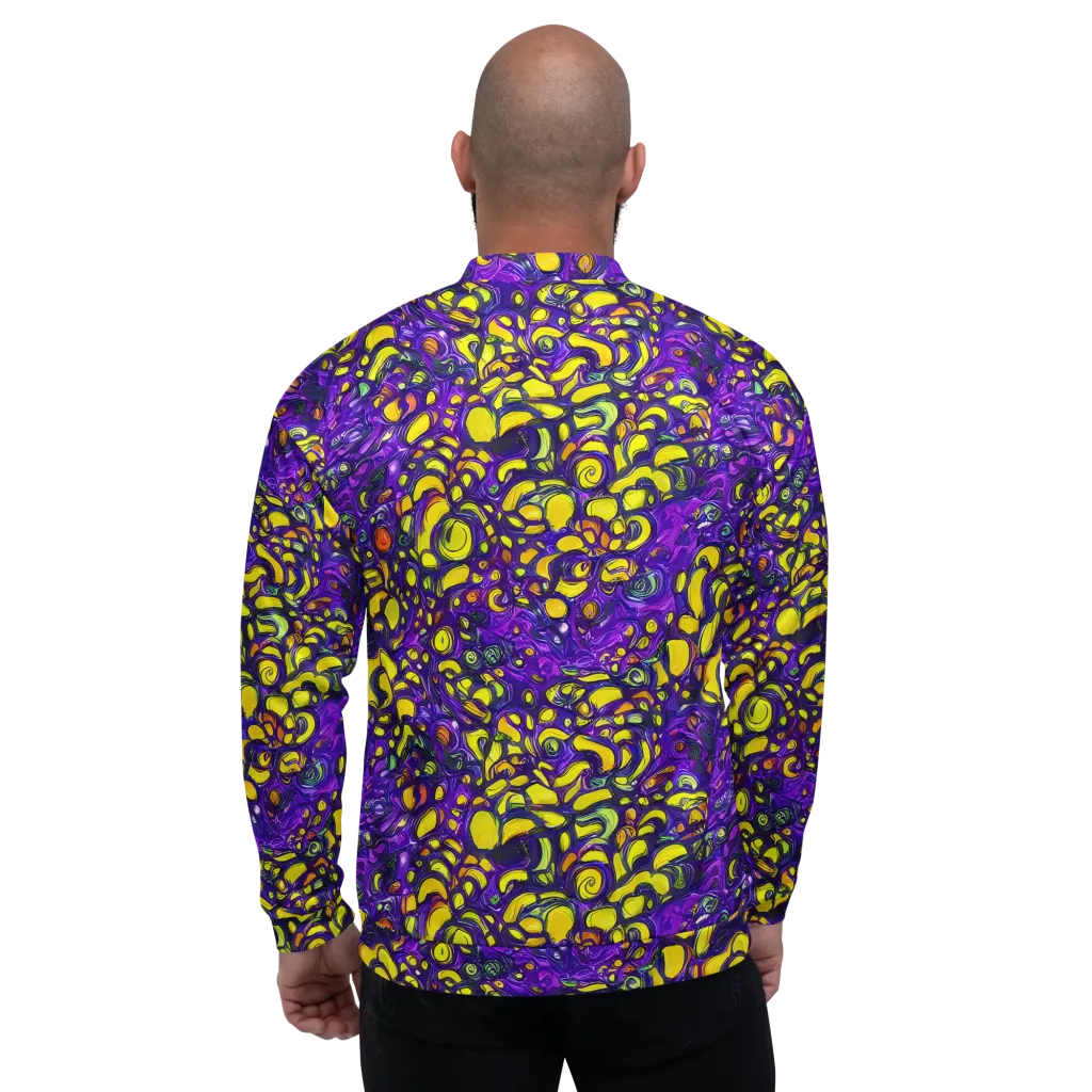 Lemon Labyrinth on Bomber Jacket — Back