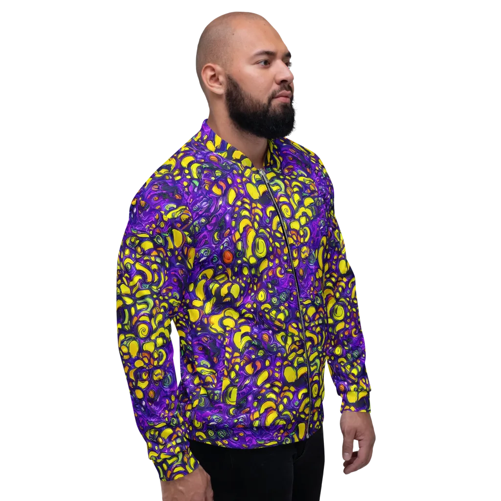 Lemon Labyrinth on Bomber Jacket — Right