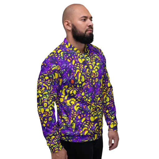 Lemon Labyrinth on a Bomber Jacket