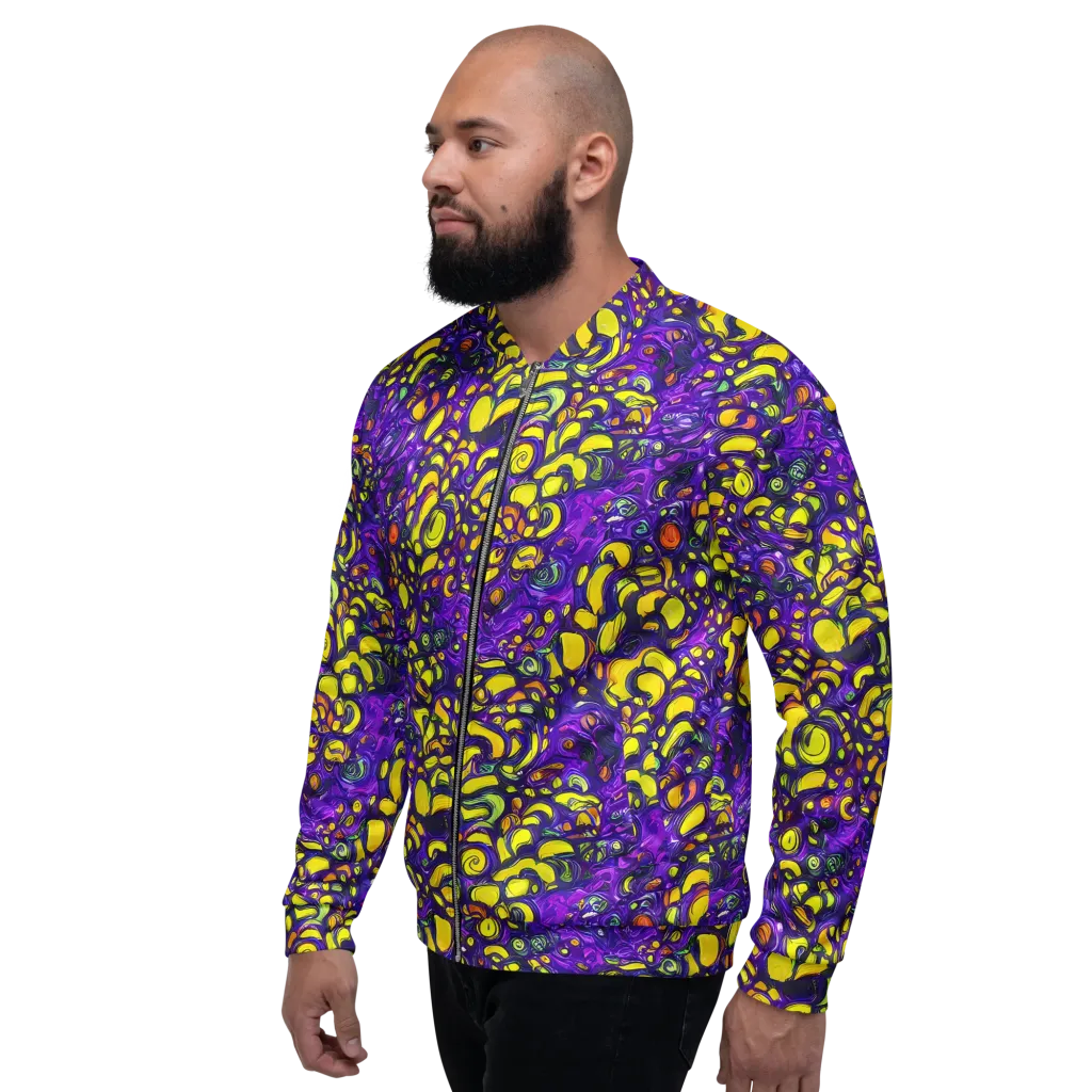 Lemon Labyrinth on Bomber Jacket — Left