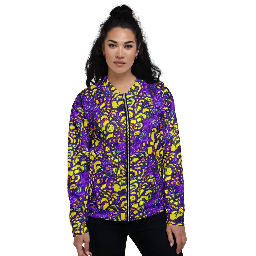 Lemon Labyrinth on Bomber Jacket — Front