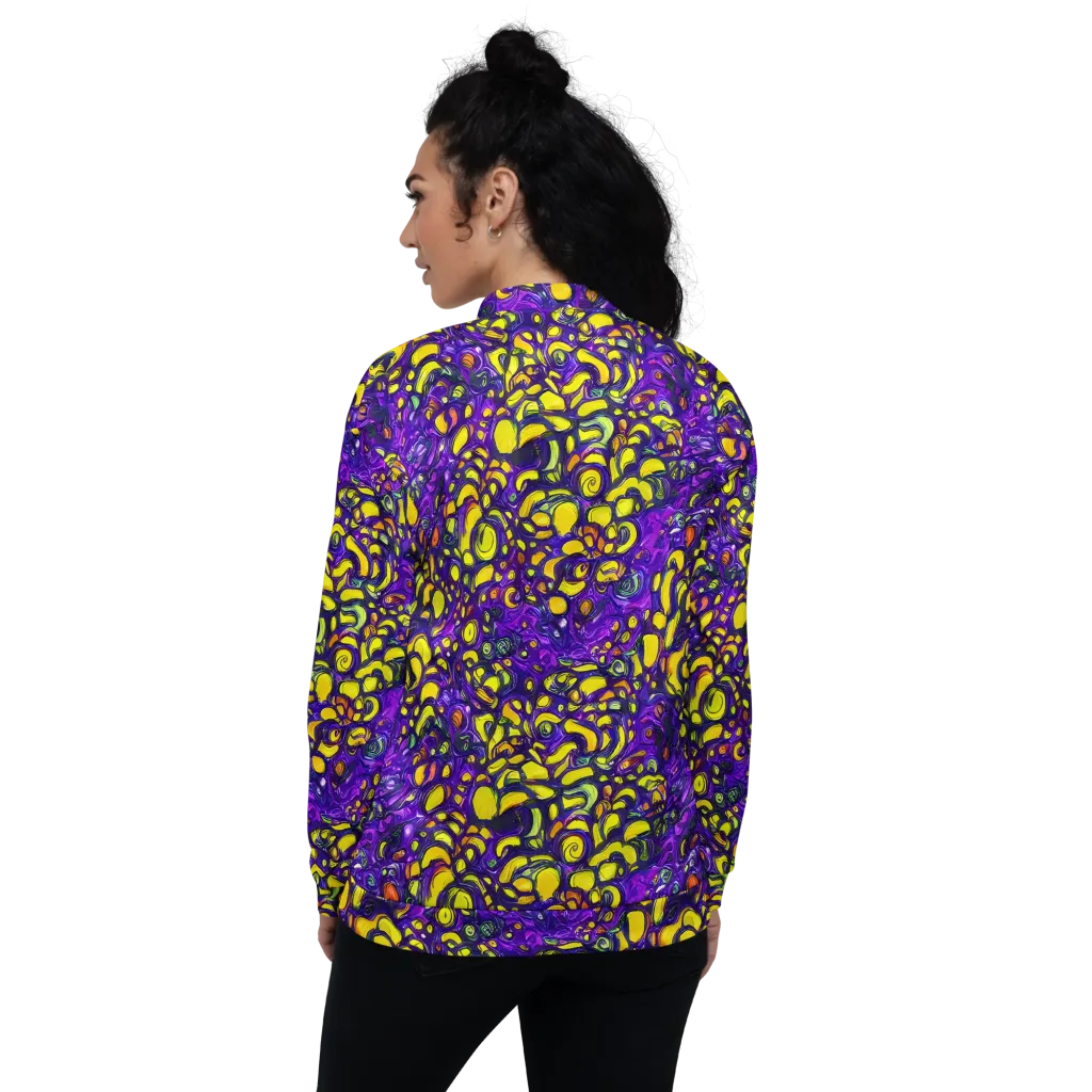 Lemon Labyrinth on Bomber Jacket — Back